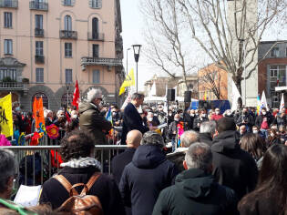 Piazza Prealpi a Milano | Presidio Libera con i Soci volontari