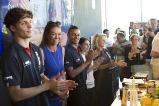 Showcooking Solidal con Tessa Gelisio e i barman acrobatici della Flair Academy al Gate - 15 luglio 2016