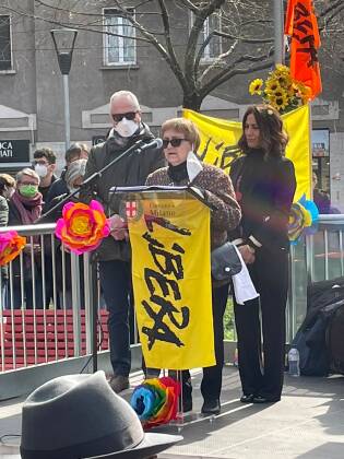 Piazza Prealpi a Milano | Presidio Libera con i Soci volontari