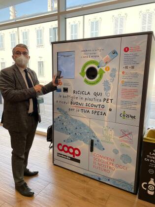 Inaugurazione eco-compattatore Coripet | 13 aprile 2022