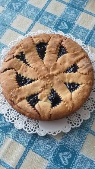 Crostata con farina di grano saraceno e Frutti di Pace ai mirtilli di Brunella
