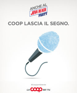 Coop al Jova Beach Party 2019 per il rispetto dell'ambiente