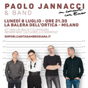 Vai al concerto di Paolo Jannacci con un Carrello Sospeso 