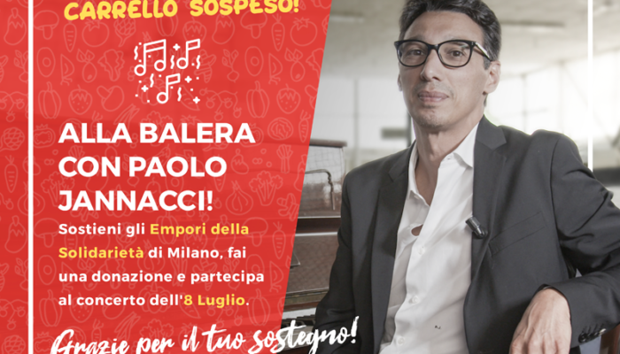 Vai al concerto di Paolo Jannacci con un Carrello Sospeso