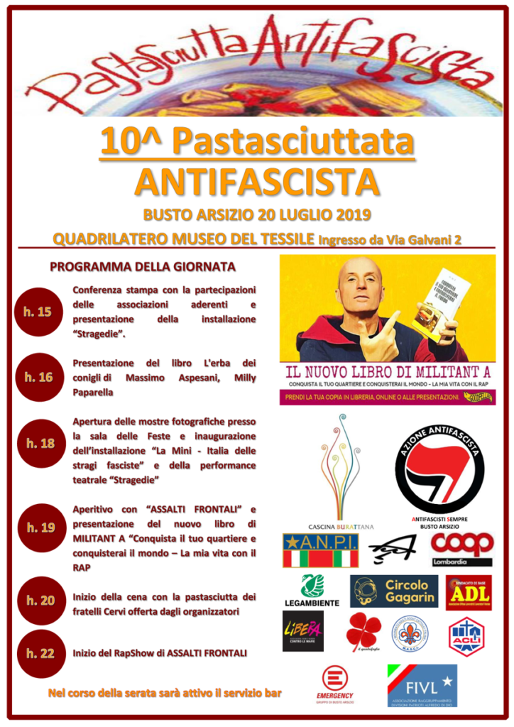 Pastasciutta Antifascista a Busto Arsizio (VA)