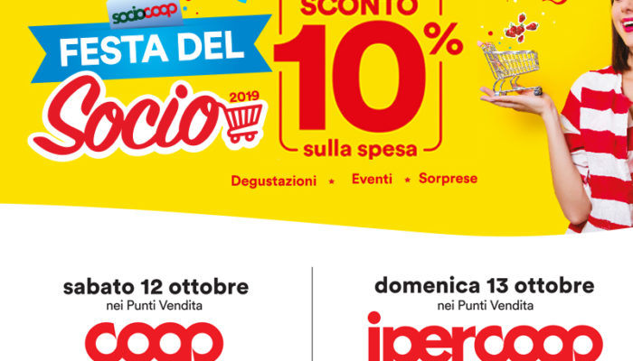 Il 12 e il 13 ottobre torna nei nostri negozi la Festa del Socio
