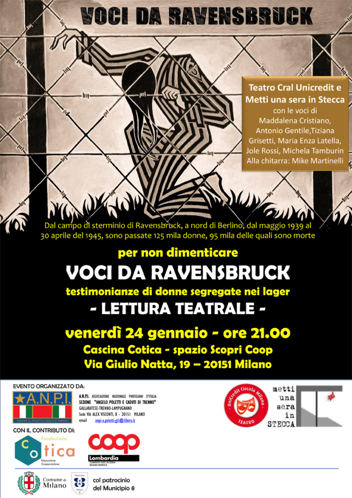 Giornata della memoria 2020 Lettura teatrale Voci da Ravensbruck