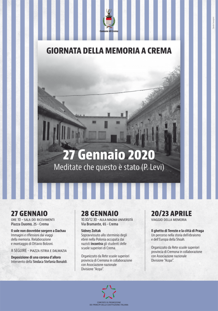Giornata della memoria 2020 gli eventi a Crema