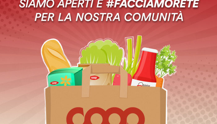 Siamo aperti e #facciamorete per la nostra comunità