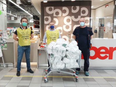 Donazione di mascherine a Crema e a Busto Arsizio