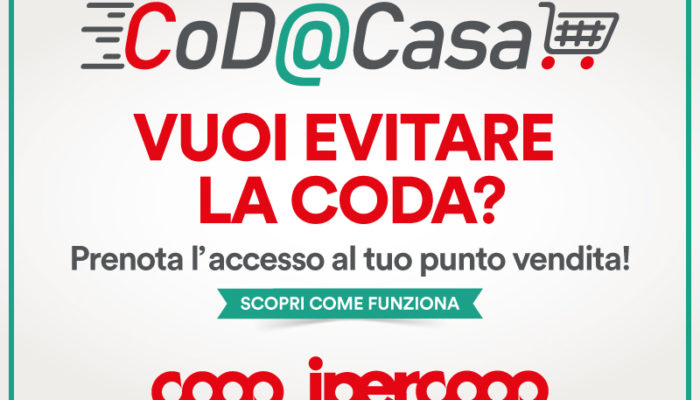 Salta la coda al supermercato con CoD@Casa
