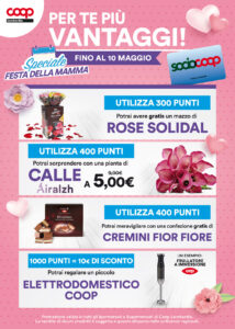 Vantaggi per i Soci Coop Speciale festa della mamma