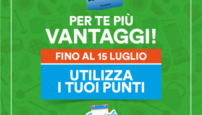 Vantaggi per i Soci Coop Speciale Take Away