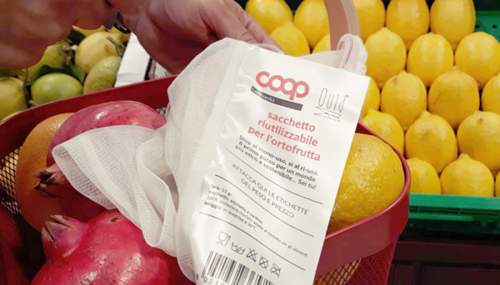 Alla Coop di Monza arriva la retina riutilizzabile per l’ortofrutta