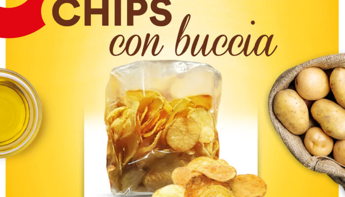 Chips con buccia sfoglie dorate dal gusto senza pari