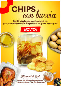 Chips con buccia sfoglie dorate dal gusto senza pari
