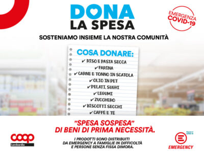 Coop Lombardia ed Emergency insieme per Dona la Spesa