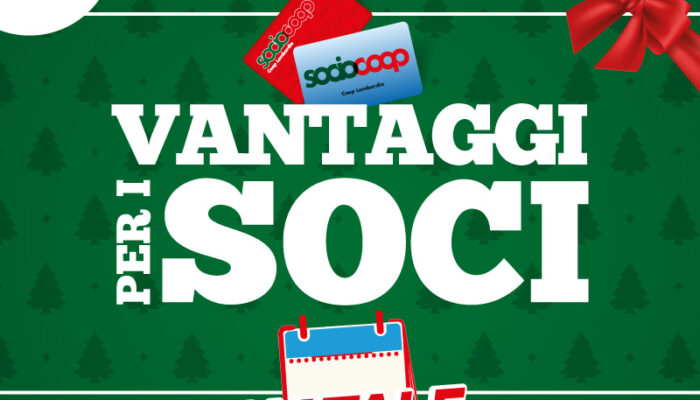 Vantaggi soci Coop Natale 2022