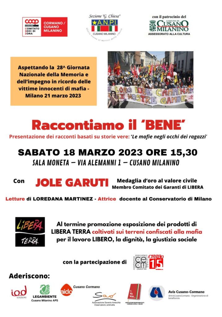 Raccontiamo il BENE con Jole Garuti - Cusano Milanino 2023