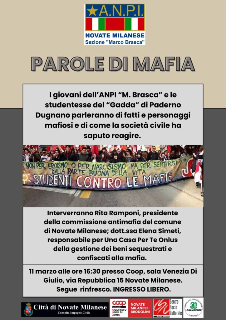 Parole di Mafia 2023 - Novate Milanese
